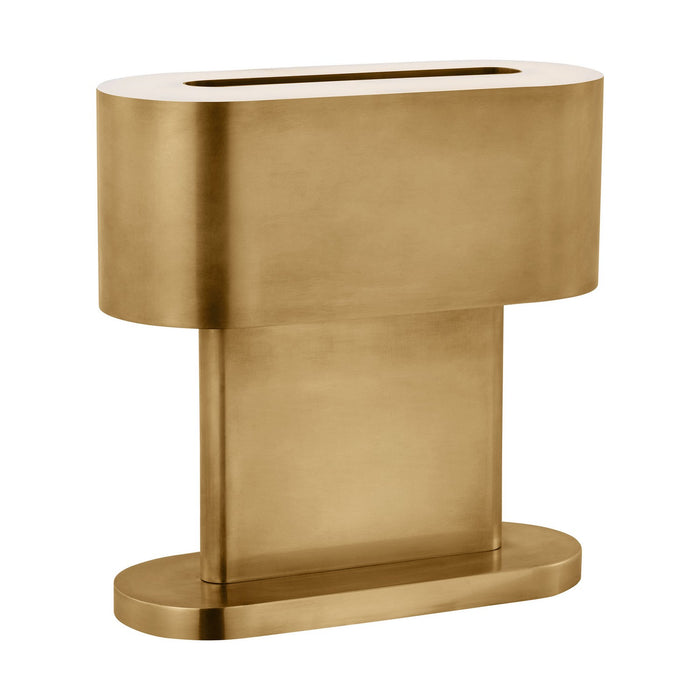 Visual Comfort Modern KWTB32827NB LED Table Lamp, Natural Brass