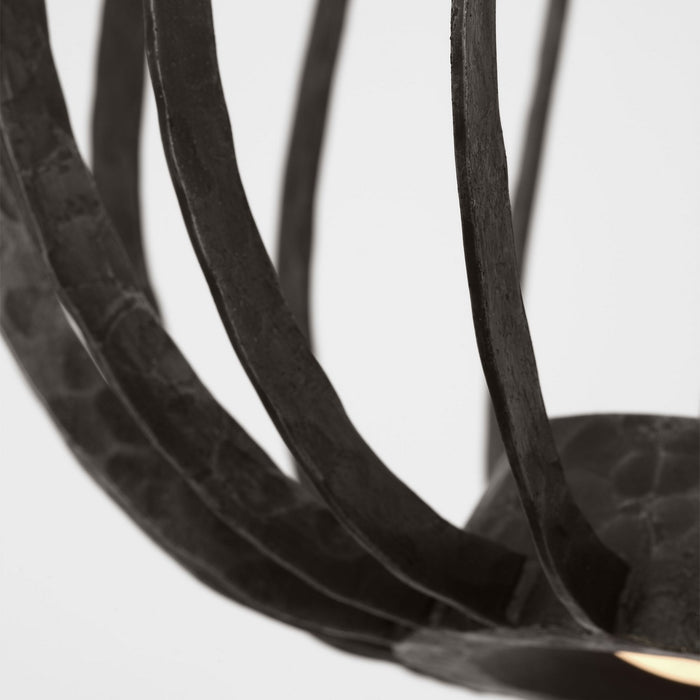 Visual Comfort Modern SLPD33227AI LED Pendant, Aged Iron