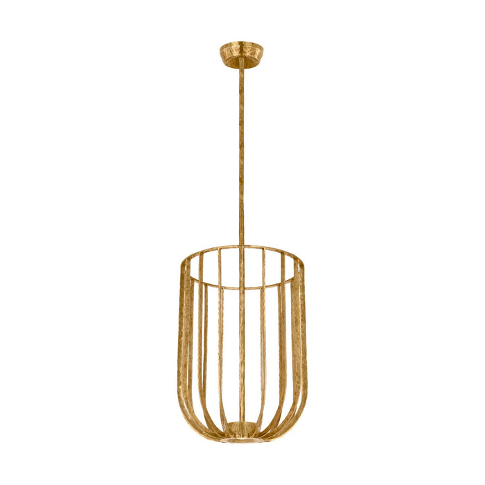 Visual Comfort Modern SLPD33227PAB LED Pendant, Polished Antique Brass