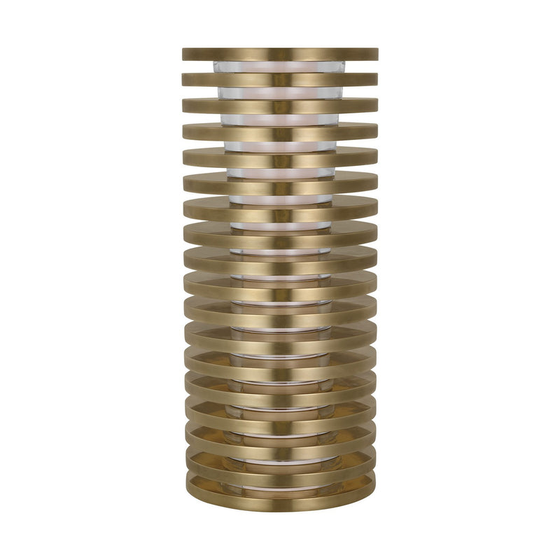 Visual Comfort Modern SLTB32327NB LED Table Lamp, Natural Brass