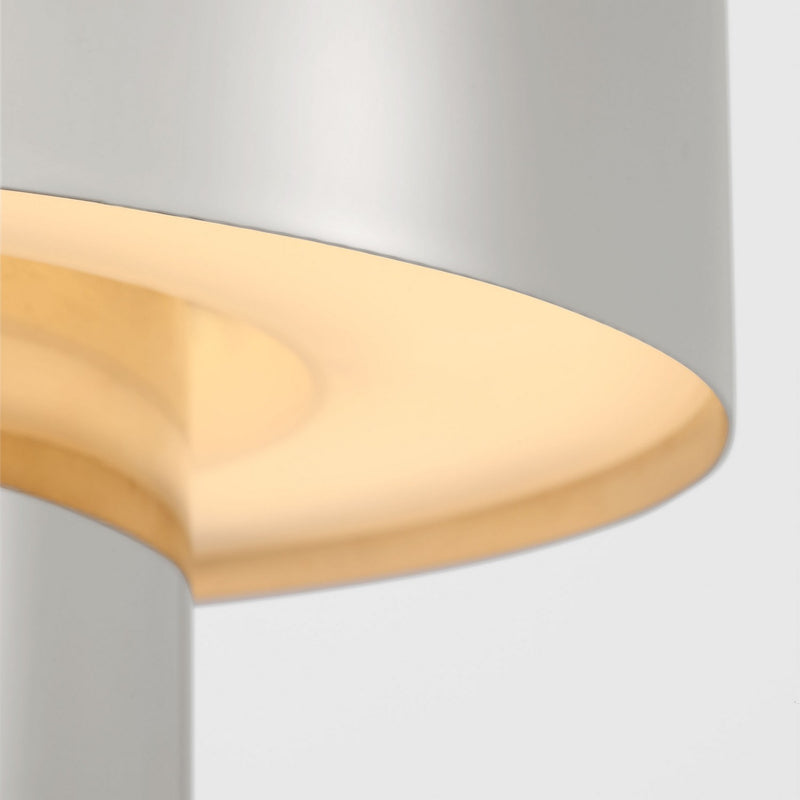 Visual Comfort Modern SLTB32427N LED Table Lamp, Polished Nickel