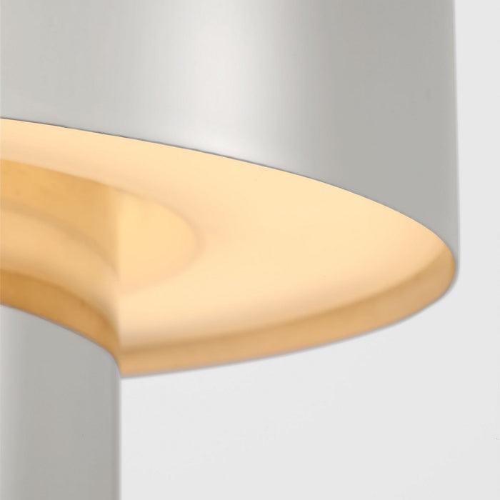 Visual Comfort Modern SLTB32427N LED Table Lamp, Polished Nickel