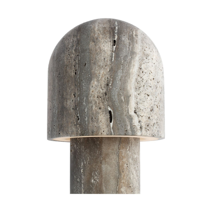 Visual Comfort Modern SLTB34227DT LED Table Lamp, Dark Travertine