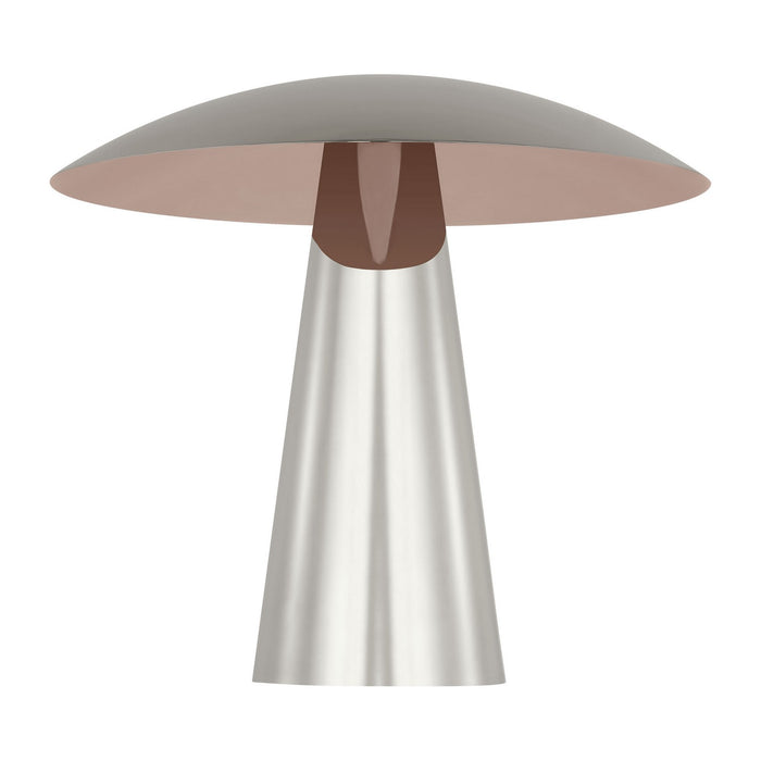 Visual Comfort Modern SLTB32527N LED Table Lamp, Polished Nickel