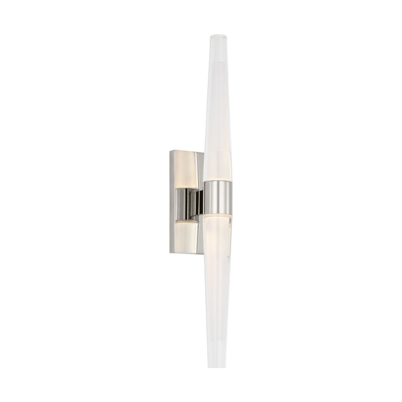 Visual Comfort Modern SLWS34427N LED Wall Sconce, Polished Nickel