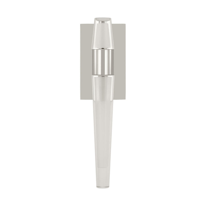 Visual Comfort Modern SLWS34527N LED Wall Sconce, Polished Nickel