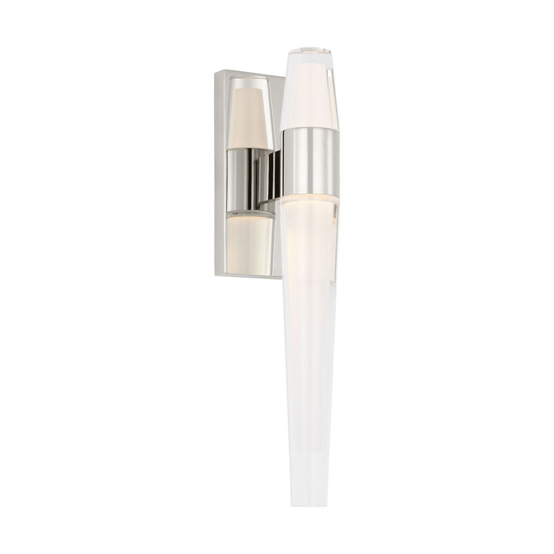 Visual Comfort Modern SLWS34527N-277 LED Wall Sconce, Polished Nickel