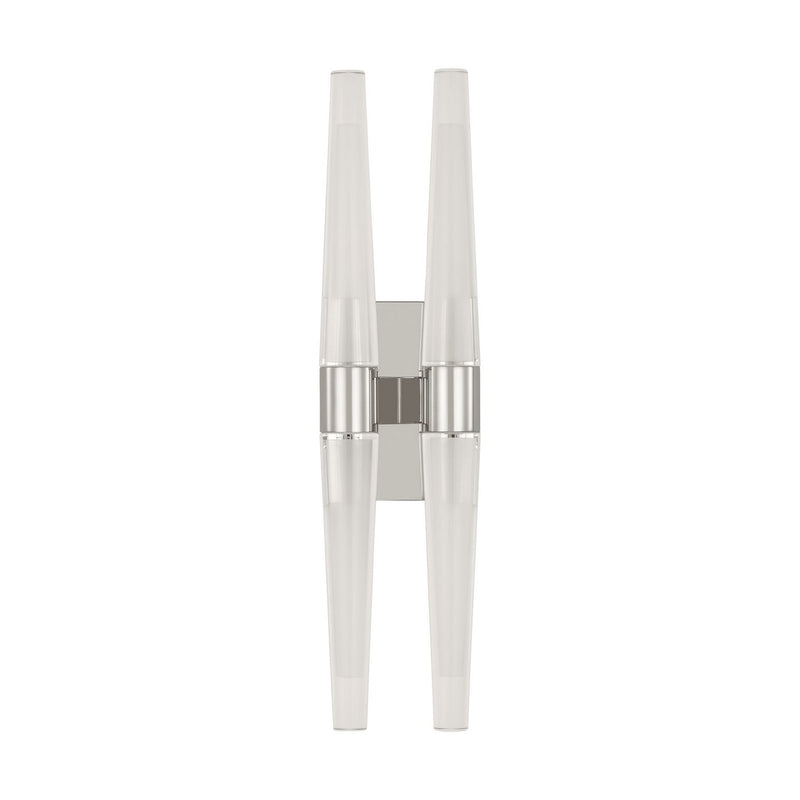Visual Comfort Modern SLWS34627N LED Wall Sconce, Polished Nickel
