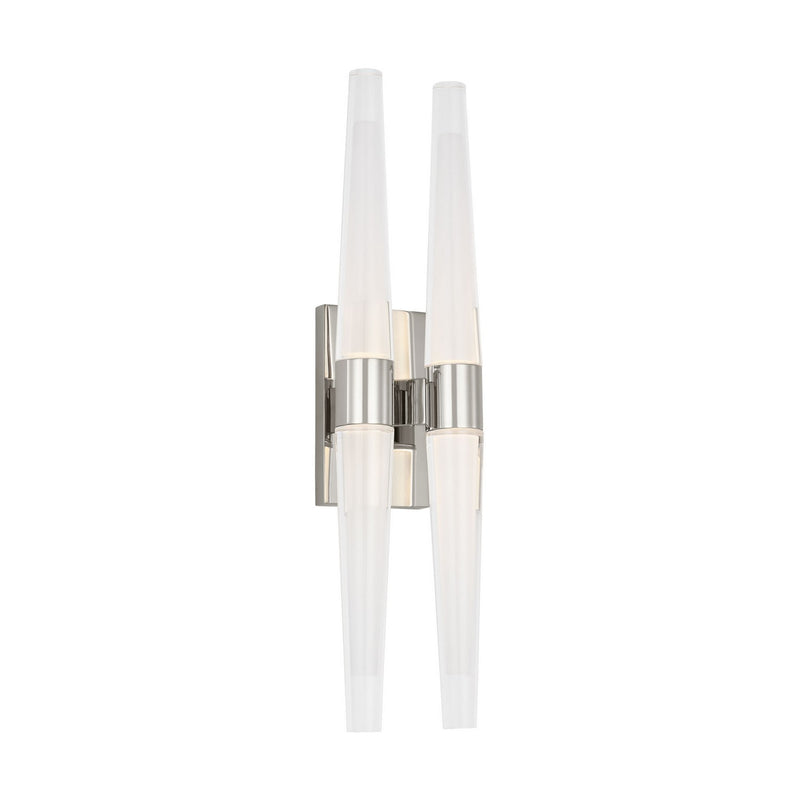 Visual Comfort Modern SLWS34627N LED Wall Sconce, Polished Nickel