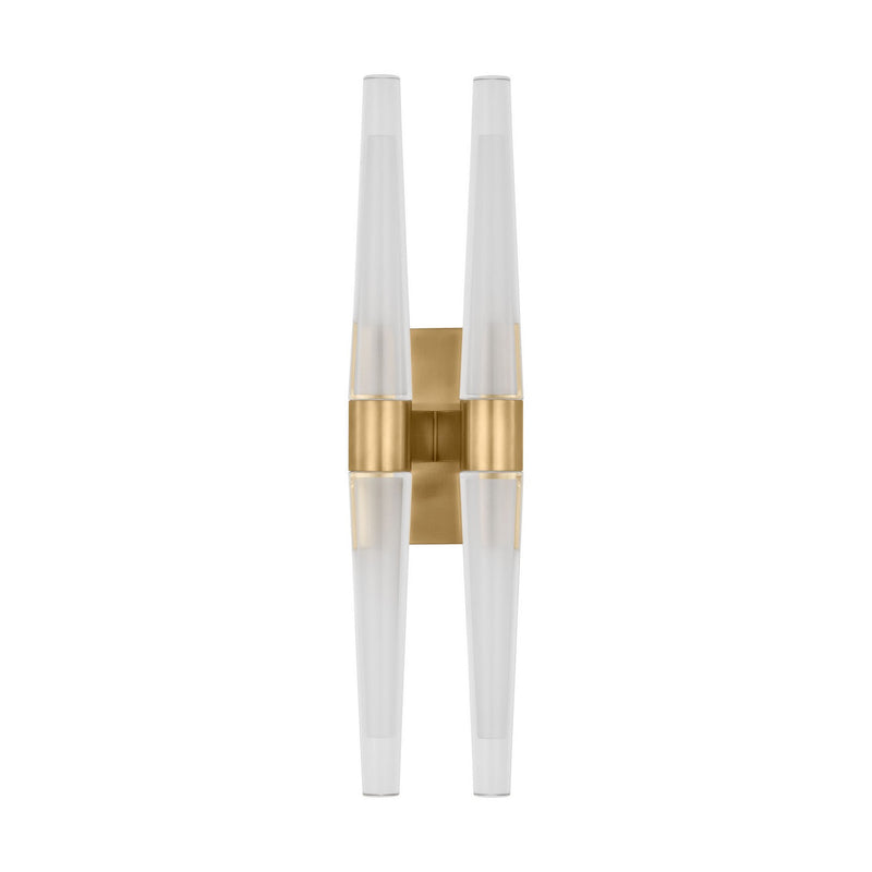 Visual Comfort Modern SLWS34627NB LED Wall Sconce, Natural Brass