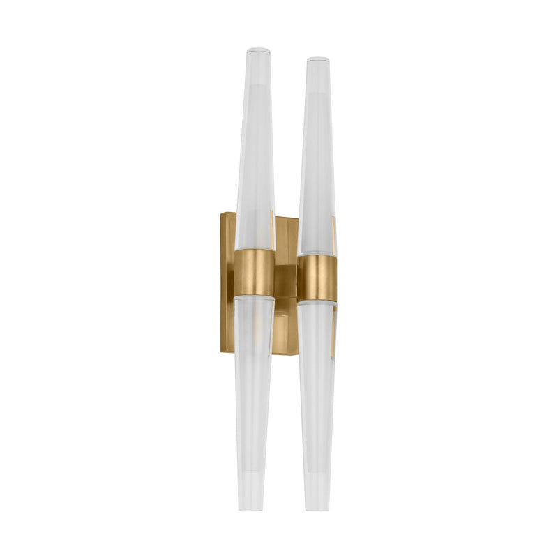 Visual Comfort Modern SLWS34627NB LED Wall Sconce, Natural Brass