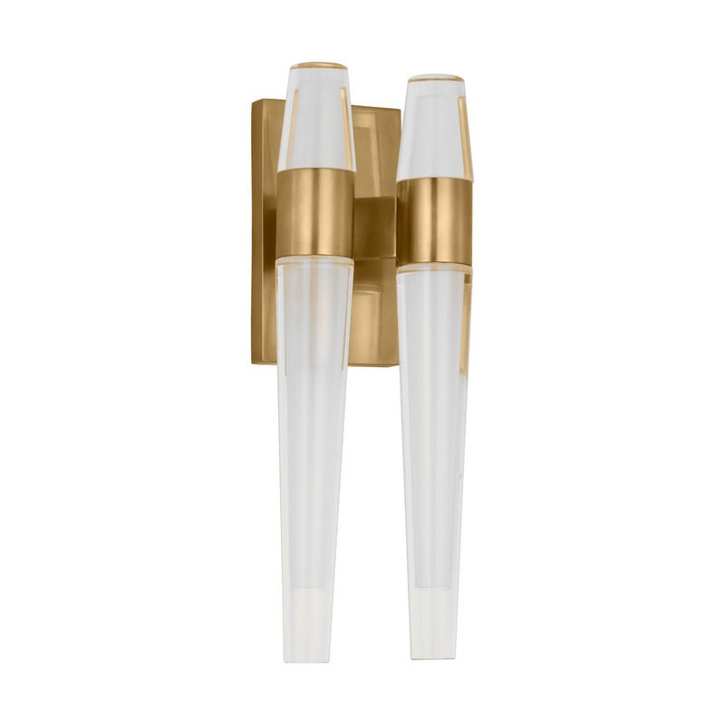 Visual Comfort Modern SLWS34727NB LED Wall Sconce, Natural Brass