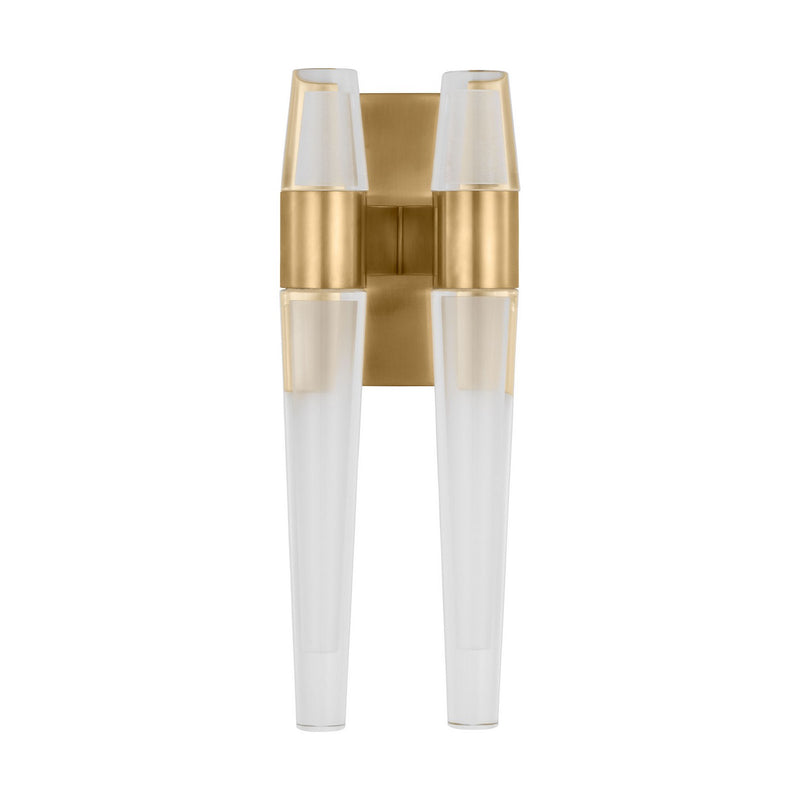 Visual Comfort Modern SLWS34727NB LED Wall Sconce, Natural Brass