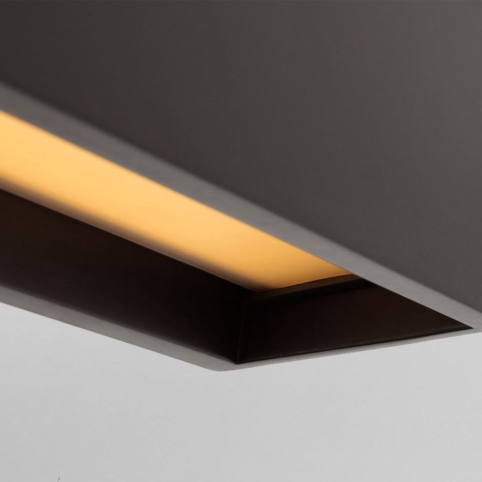 Visual Comfort Modern KWLS34927BZ LED Linear Chandelier, Dark Bronze