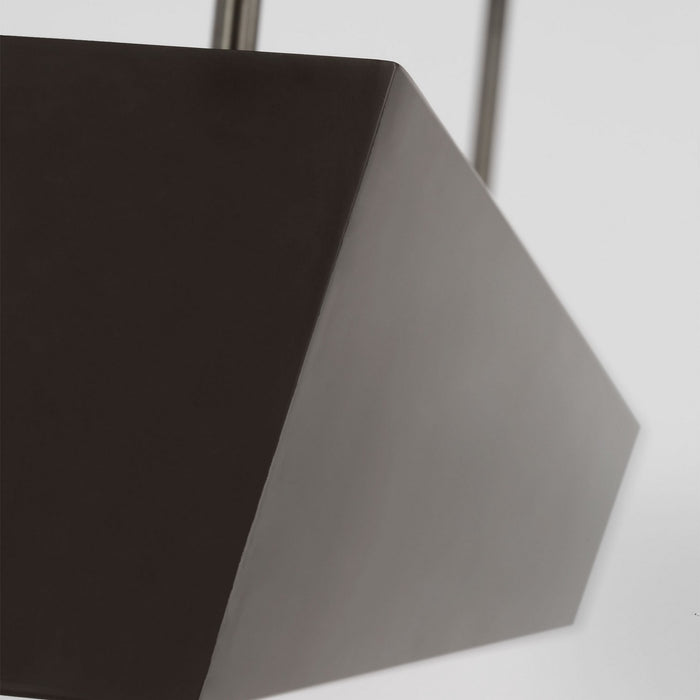 Visual Comfort Modern KWLS34927BZ LED Linear Chandelier, Dark Bronze