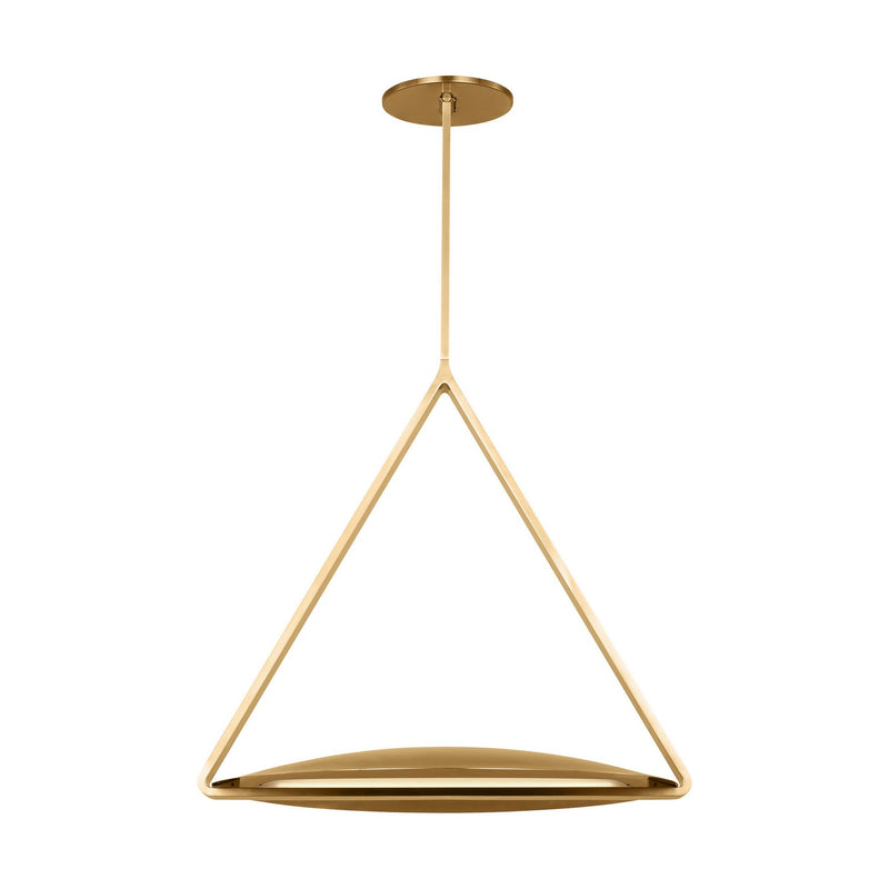 Visual Comfort Modern PBPD35027NB/NB LED Pendant, Natural Brass