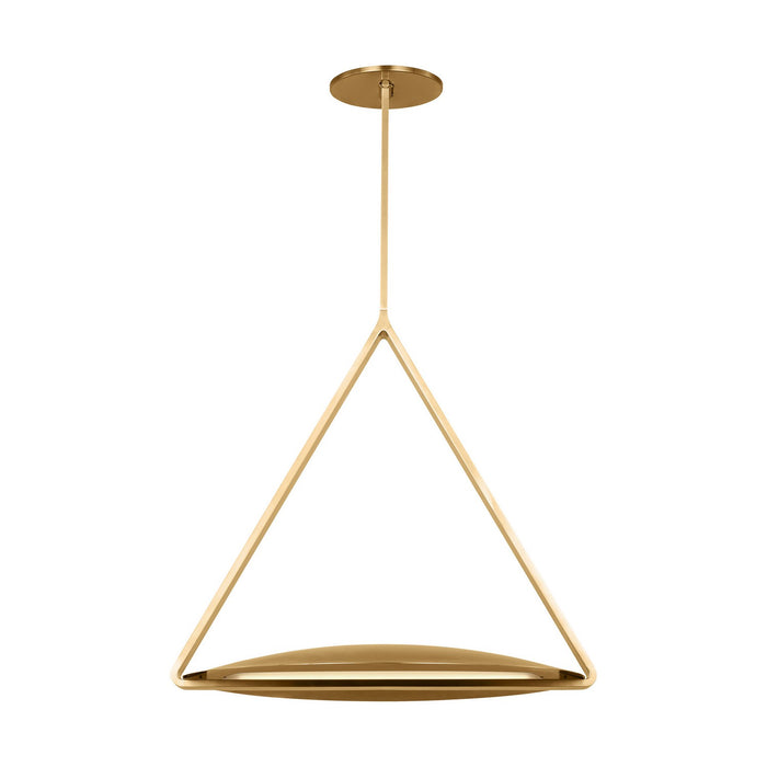 Visual Comfort Modern PBPD35027NB/NB LED Pendant, Natural Brass