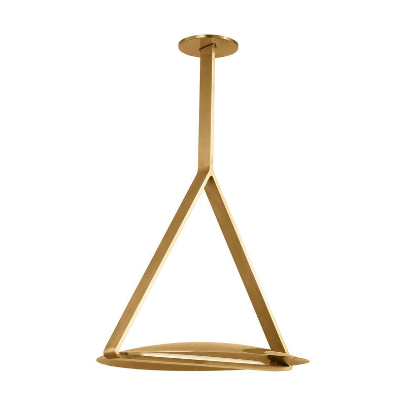 Visual Comfort Modern PBPD35027NB/NB LED Pendant, Natural Brass