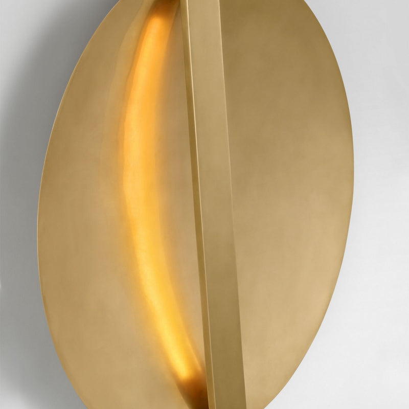 Visual Comfort Modern PBWS35327NB/NB LED Wall Sconce, Natural Brass