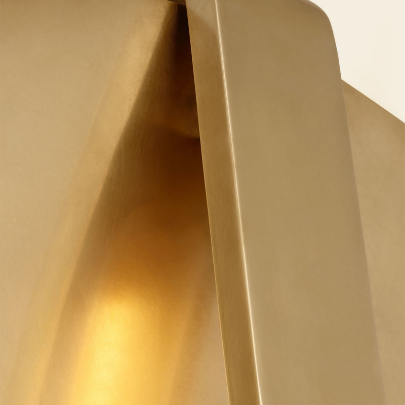 Visual Comfort Modern PBWS35327NB/NB LED Wall Sconce, Natural Brass