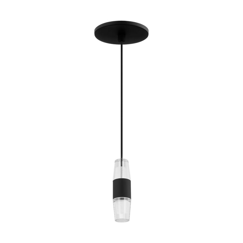Visual Comfort Modern SLPD38127B LED Pendant, Nightshade Black