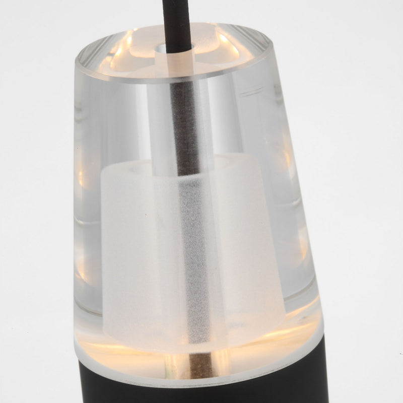 Visual Comfort Modern SLPD38127B LED Pendant, Nightshade Black