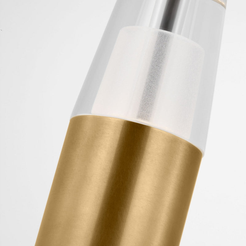 Visual Comfort Modern SLPD38127NB LED Pendant, Natural Brass