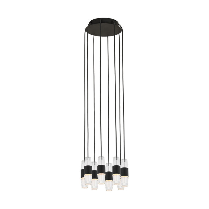 Visual Comfort Modern SLCH38527B LED Chandelier, Nightshade Black