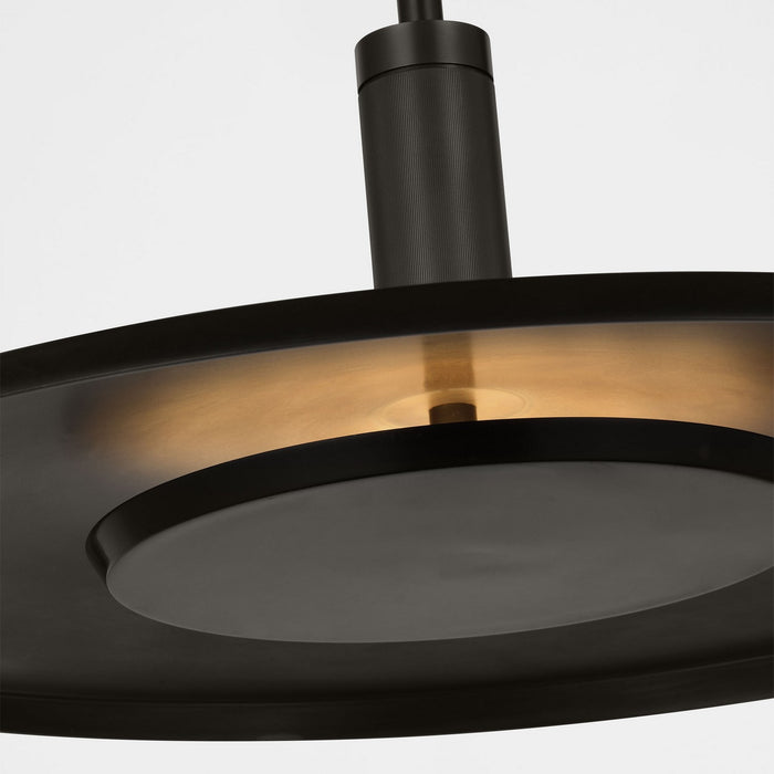 Visual Comfort Modern AKPD17027BZ LED Pendant, Dark Bronze