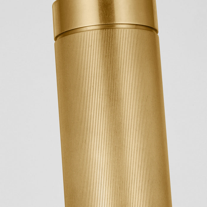 Visual Comfort Modern AKPD17027NB LED Pendant, Natural Brass