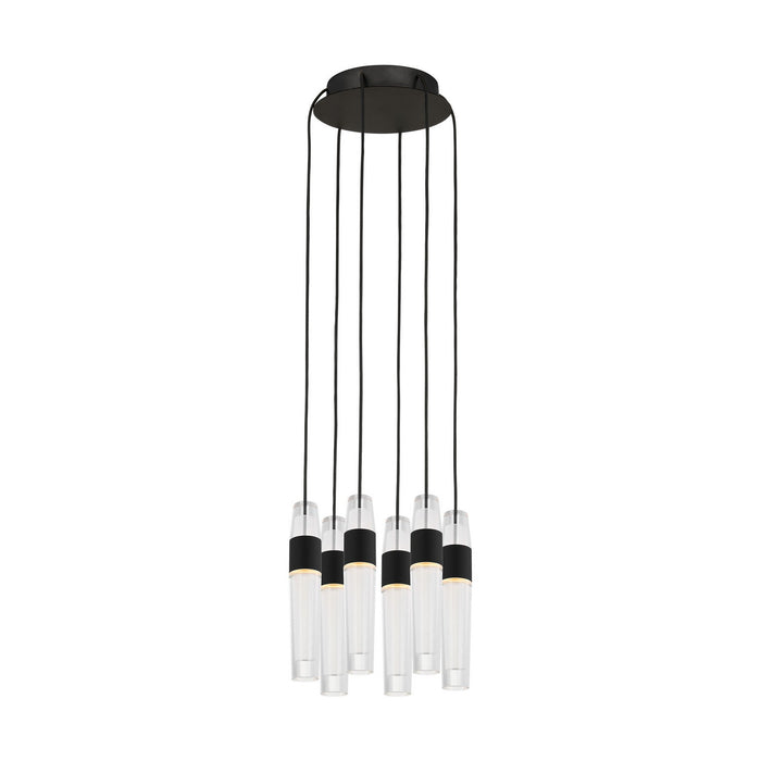 Visual Comfort Modern SLCH40027B LED Chandelier, Nightshade Black