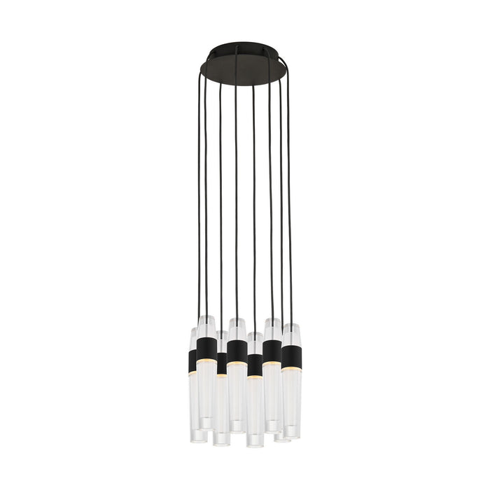 Visual Comfort Modern SLCH40127B LED Chandelier, Nightshade Black