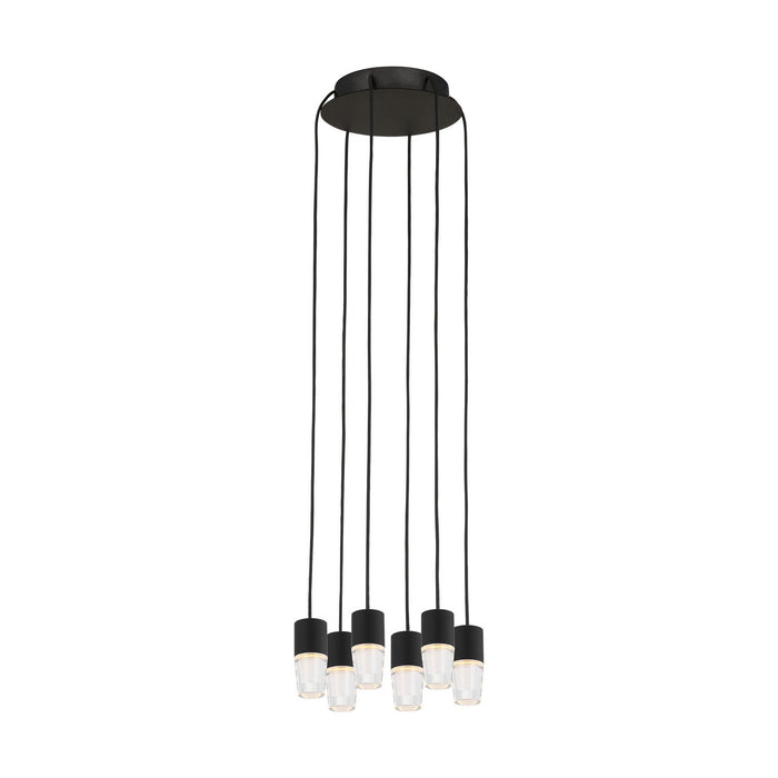 Visual Comfort Modern SLCH39127B LED Chandelier, Nightshade Black