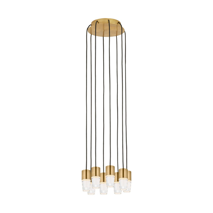 Visual Comfort Modern SLCH39227NB LED Chandelier, Natural Brass