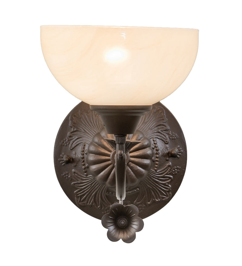 Meyda Tiffany 268297 One Light Wall Sconce, Mahogany Bronze