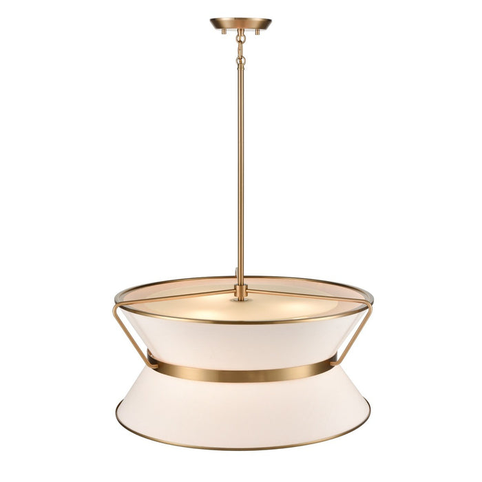 Artcraft AC11832BB LED Chandelier, Brushed Brass