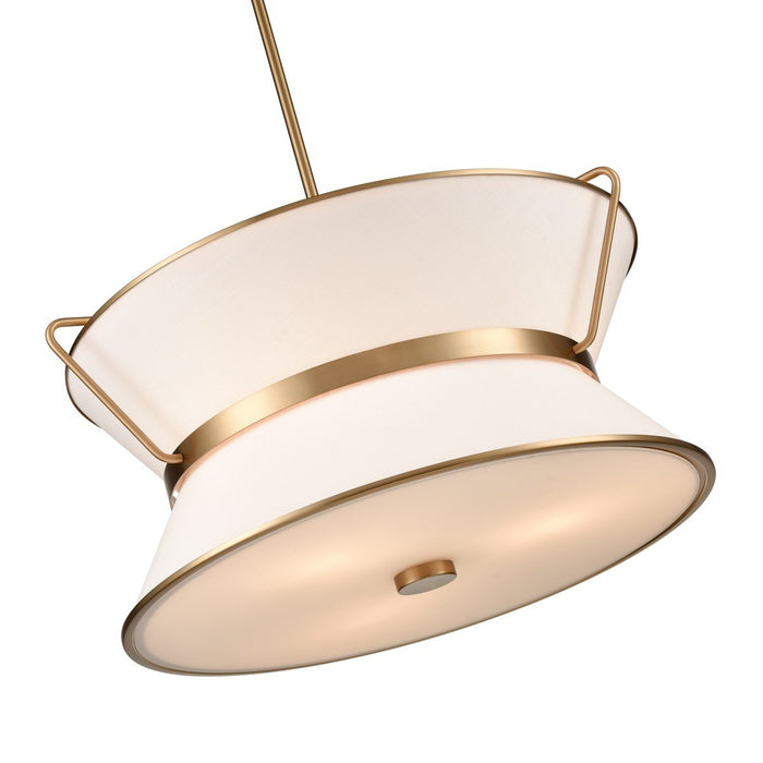 Artcraft AC11832BB LED Chandelier, Brushed Brass