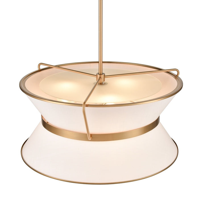 Artcraft AC11832BB LED Chandelier, Brushed Brass