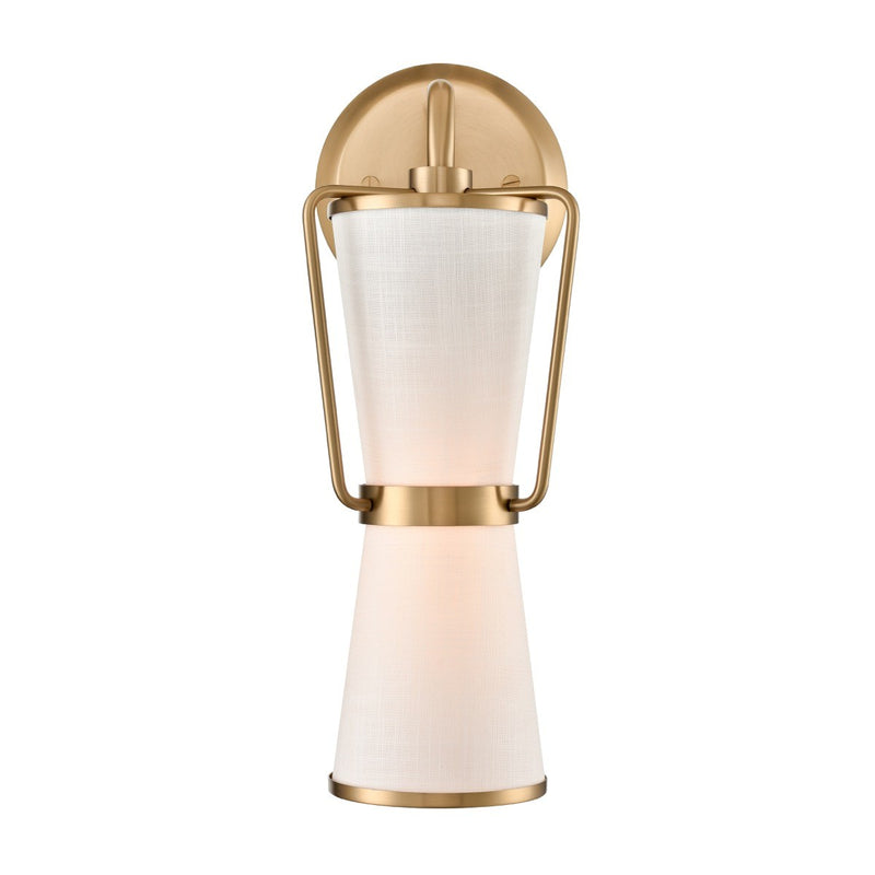 Artcraft AC11837BB One Light Wall Sconce, Brushed Brass