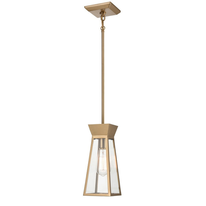Artcraft AC11850BB One Light Pendant, Brushed Brass