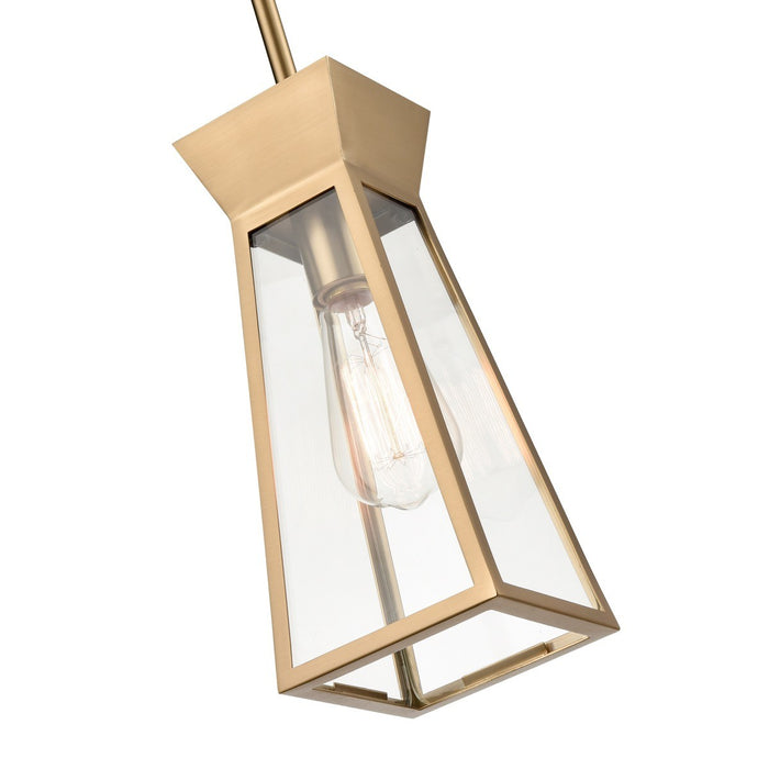 Artcraft AC11850BB One Light Pendant, Brushed Brass