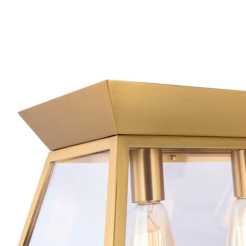 Artcraft AC11854BB Six Light Island Chandelier, Brushed Brass