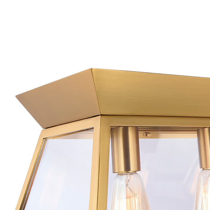 Artcraft AC11854BB Six Light Island Chandelier, Brushed Brass