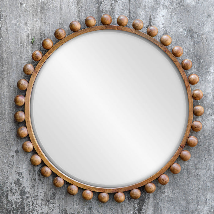Uttermost 08176 Mirror, Warm Walnut Stain
