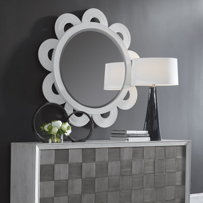 Uttermost 08177 Mirror, Solid White