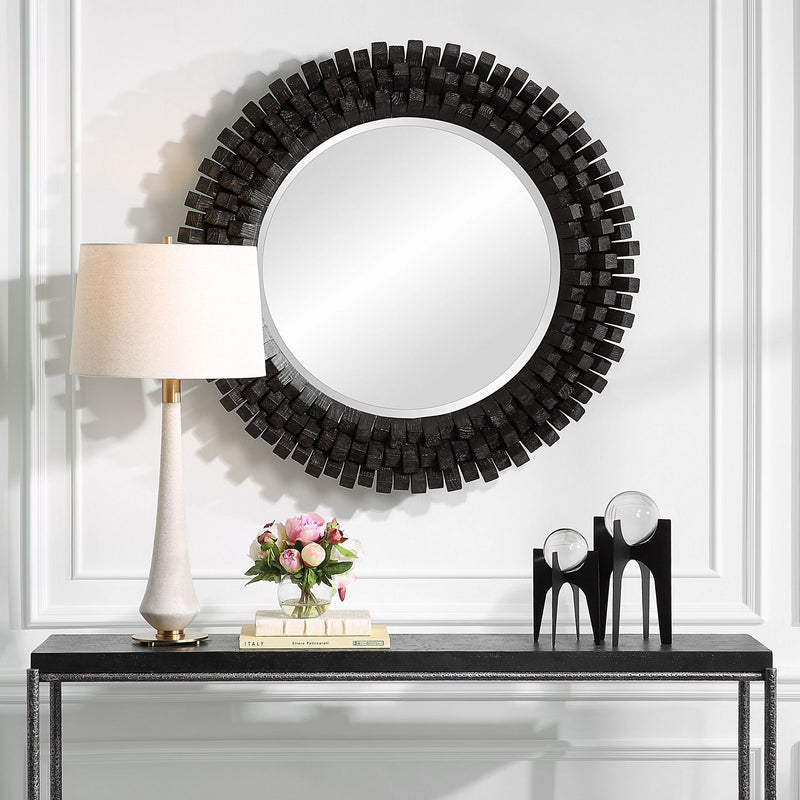 Uttermost 09920 Mirror, Ebony Stain