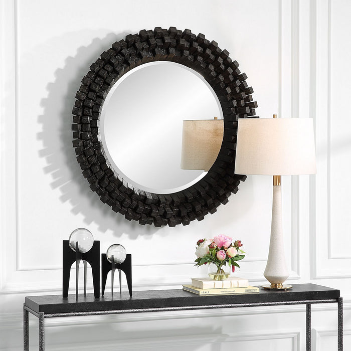 Uttermost 09920 Mirror, Ebony Stain