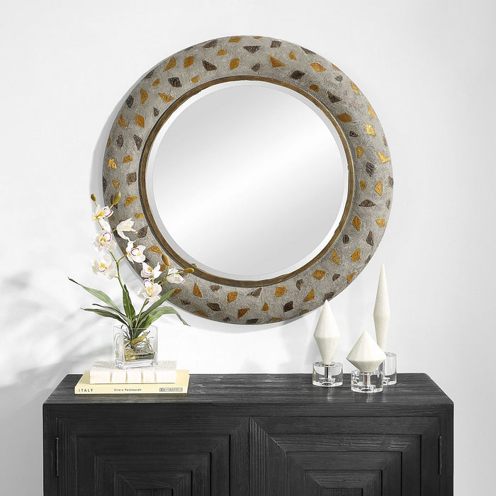 Uttermost 09921 Mirror, Burnished Gold