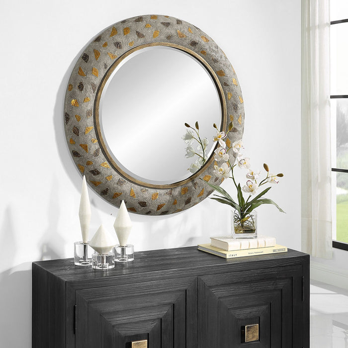 Uttermost 09921 Mirror, Burnished Gold