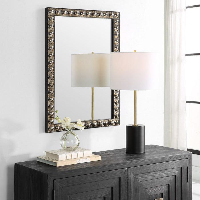 Uttermost 09944 Vanity Mirror, Antiqued Silver-champagne Plating